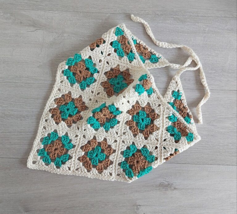 How To Crochet Granny Bandana Scarf Patterns