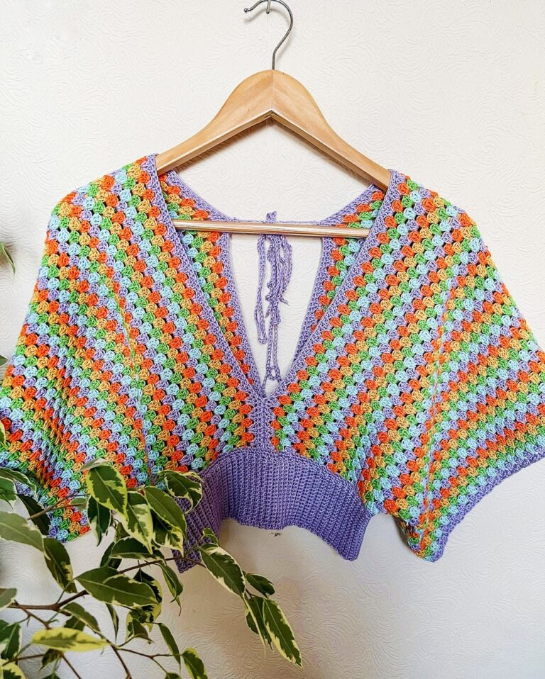 How To Crochet Neith Top In Beautiful Color Mix