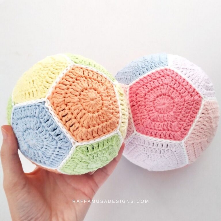 How To Crochet Pentagon Ball In Amazing Colors