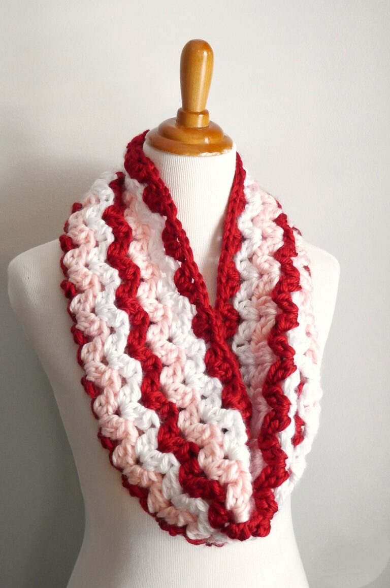 Crochet Love Is Everywhere Cowl Pattern For Your Valentine