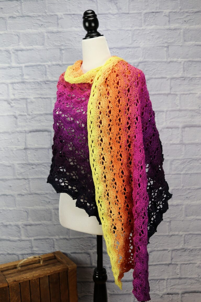 How To Crochet Mountains Shawl Pattern