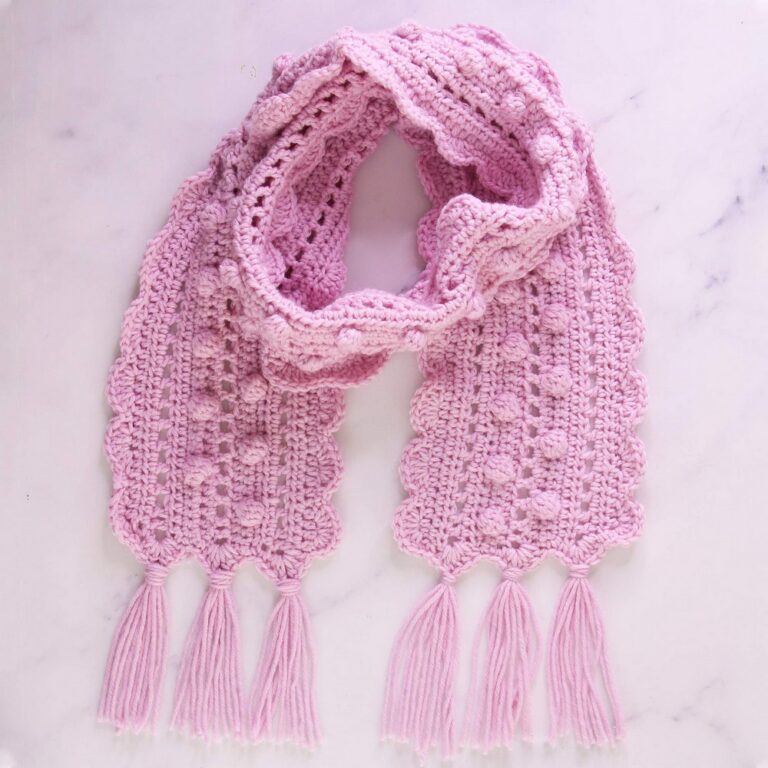 Softer Crochet Penny Scarf Pattern Free