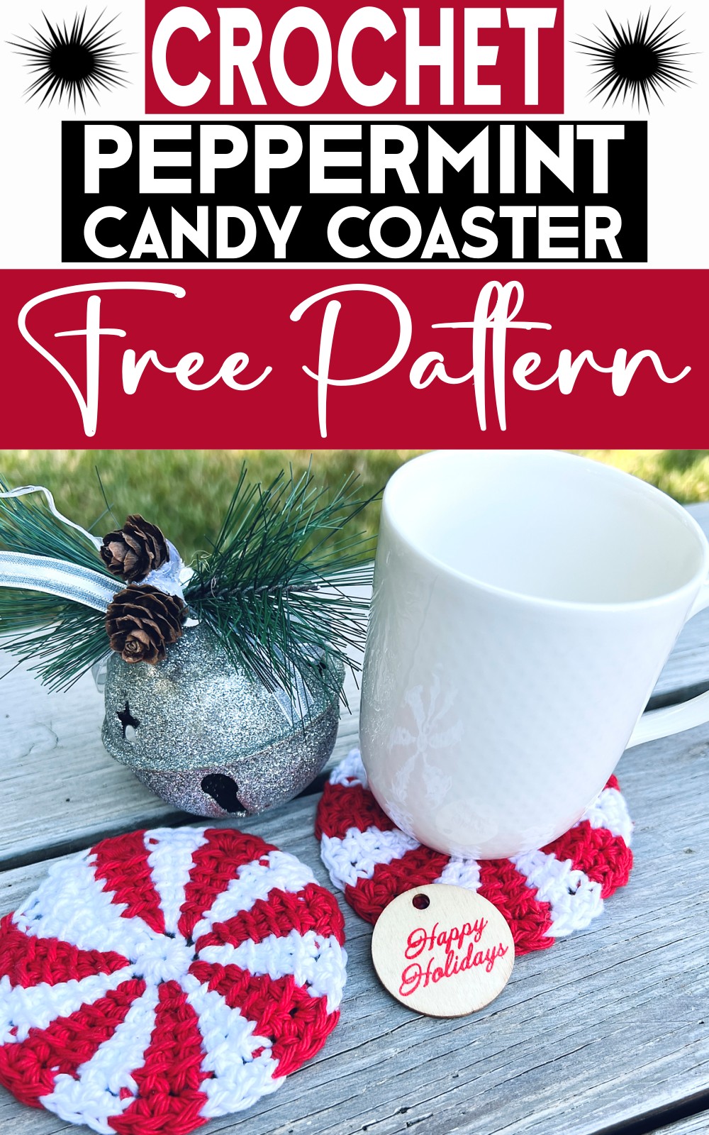 Peppermint Candy Coaster