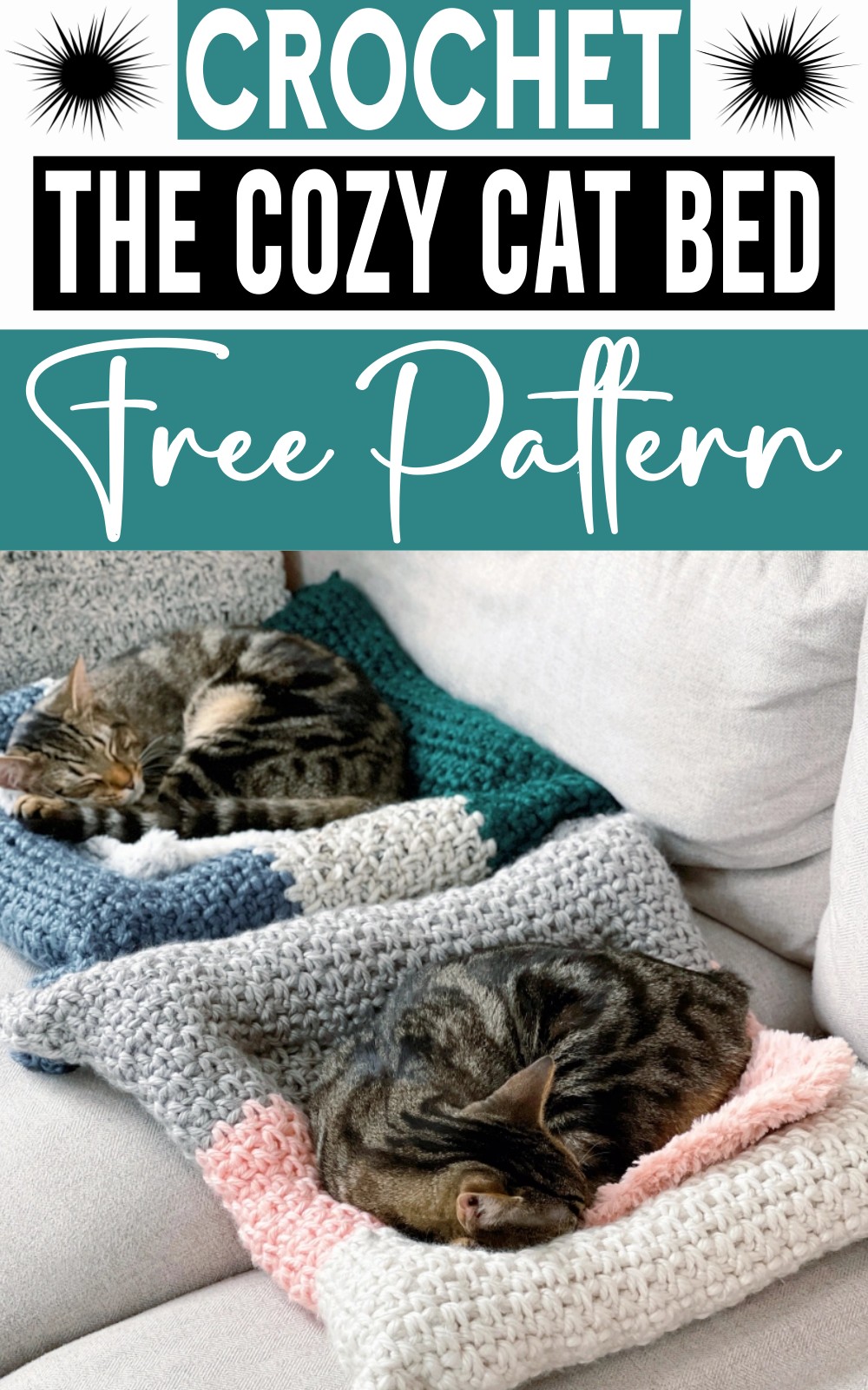 The Cozy Crochet Cat Bed
