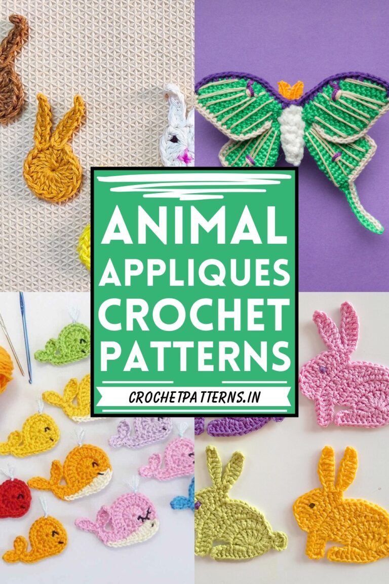 Free Crochet Animal Applique Patterns For Brightening Up Space