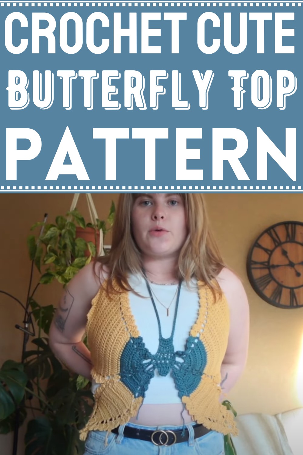 Crochet Butterfly Top