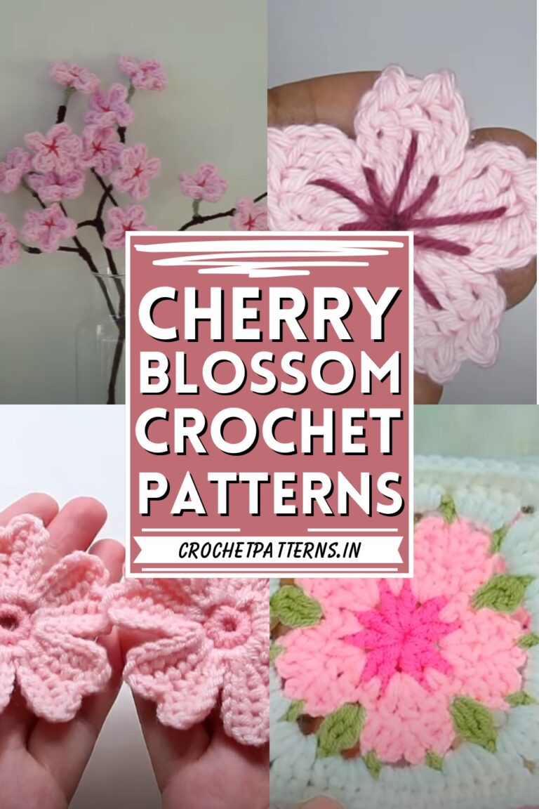 Free Crochet Cherry Blossom Patterns