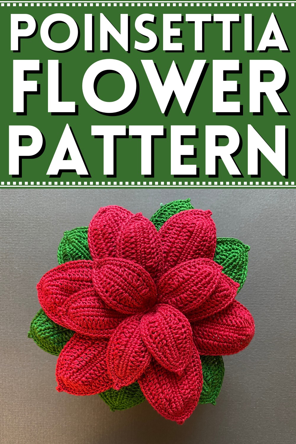 Crochet Easy Poinsettia Flower Pattern