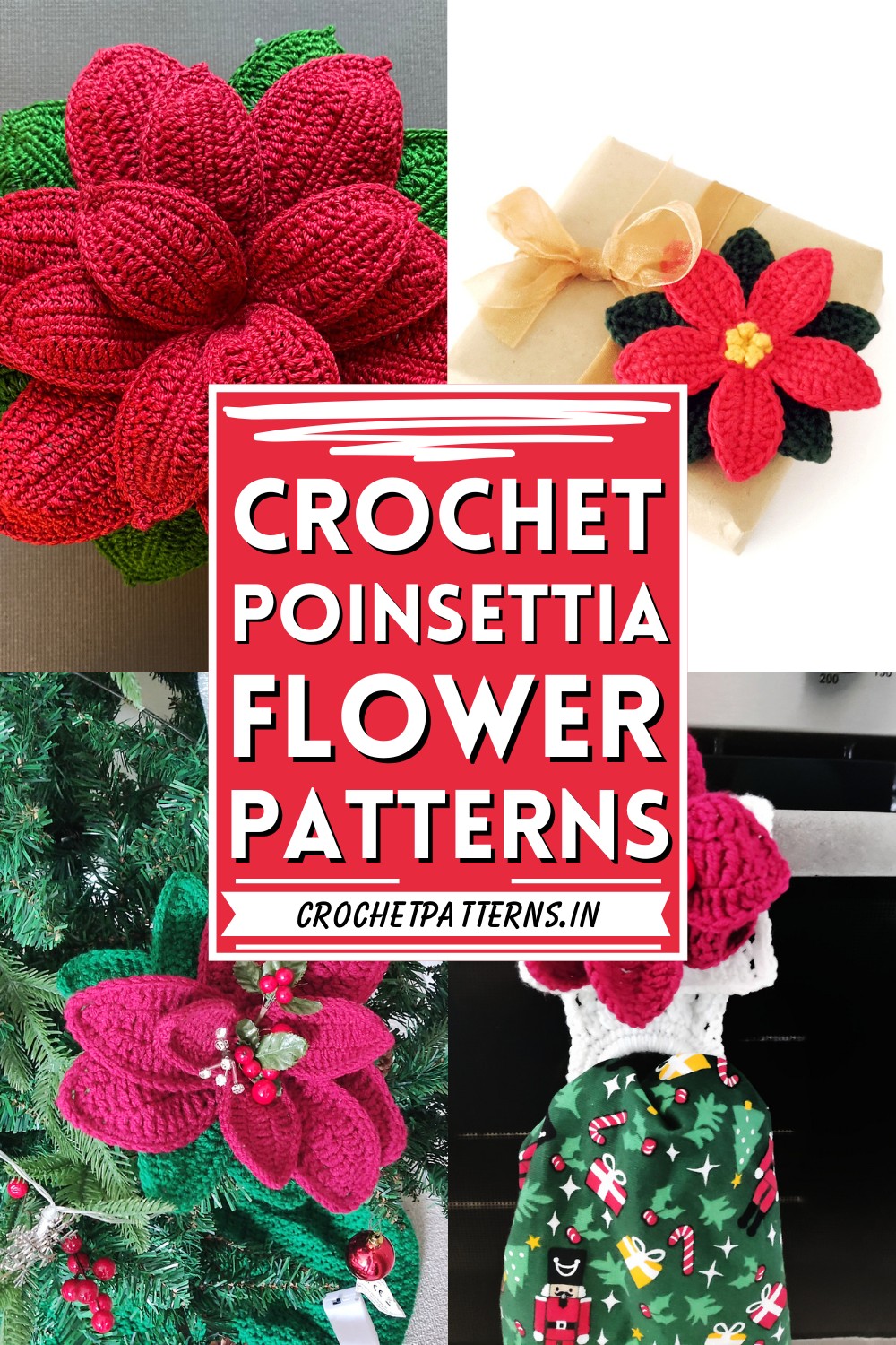 Crochet Poinsettia Flower Pattern