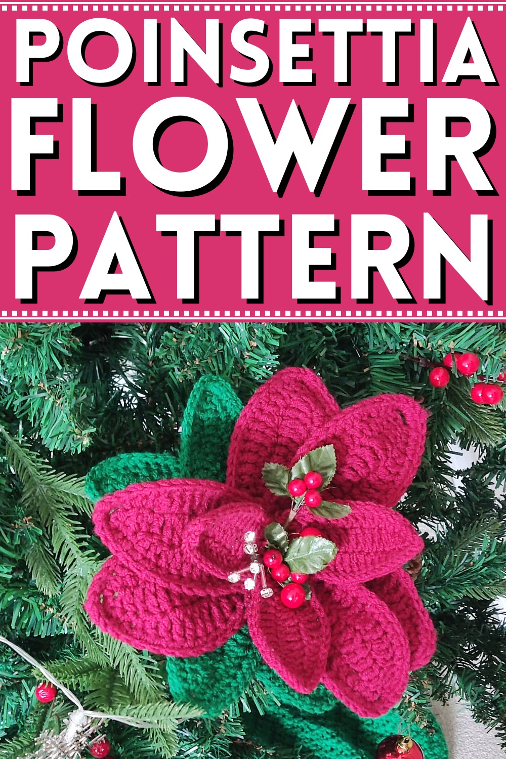Crochet Poinsettia Flower Pattern