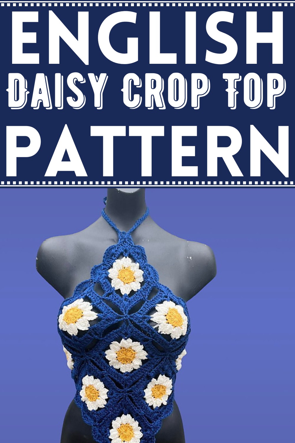 English Daisy Crop Top
