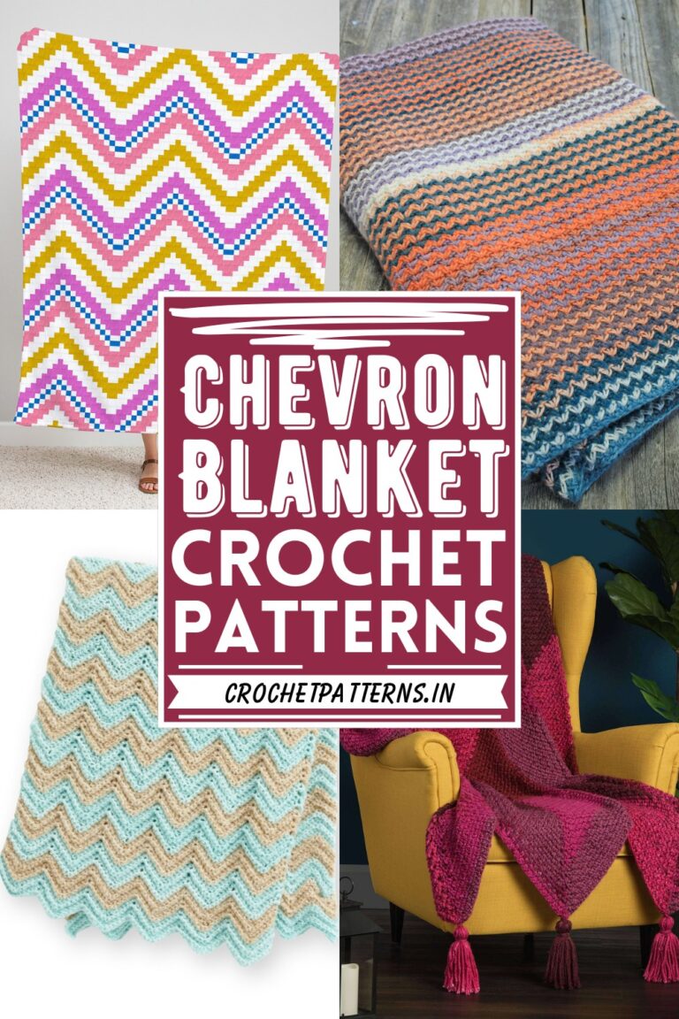 Crochet Chevron Blanket Patterns For Colorful Home Decor