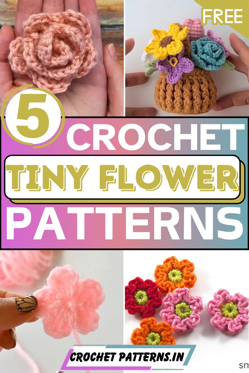 Free Crochet Tiny Flower Patterns