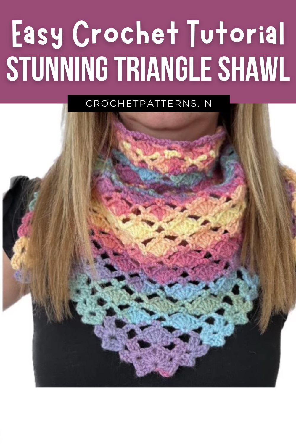 How To Crochet A Stunning Triangle Shawl