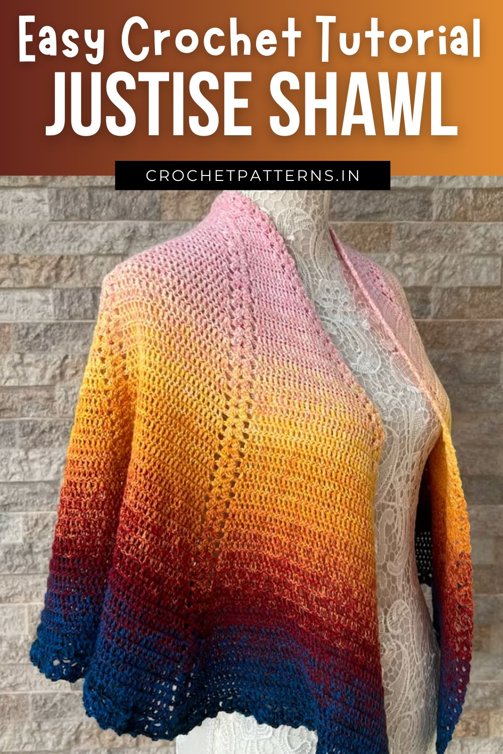 Justise Shawl Crochet Tutorial