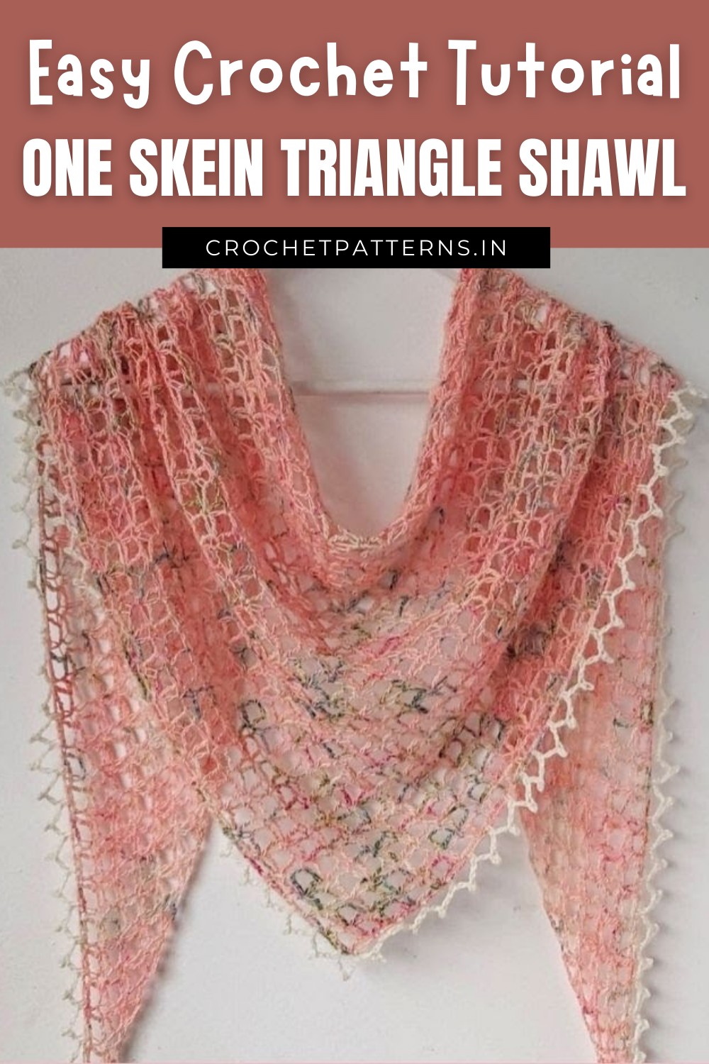 One Skein Crochet Triangle Shawl