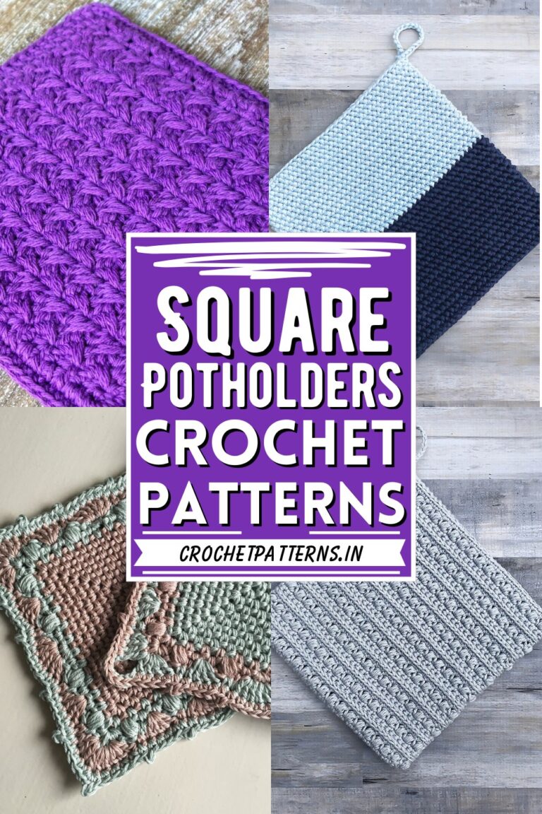 Square Crochet Potholders Patterns For A Modern Home