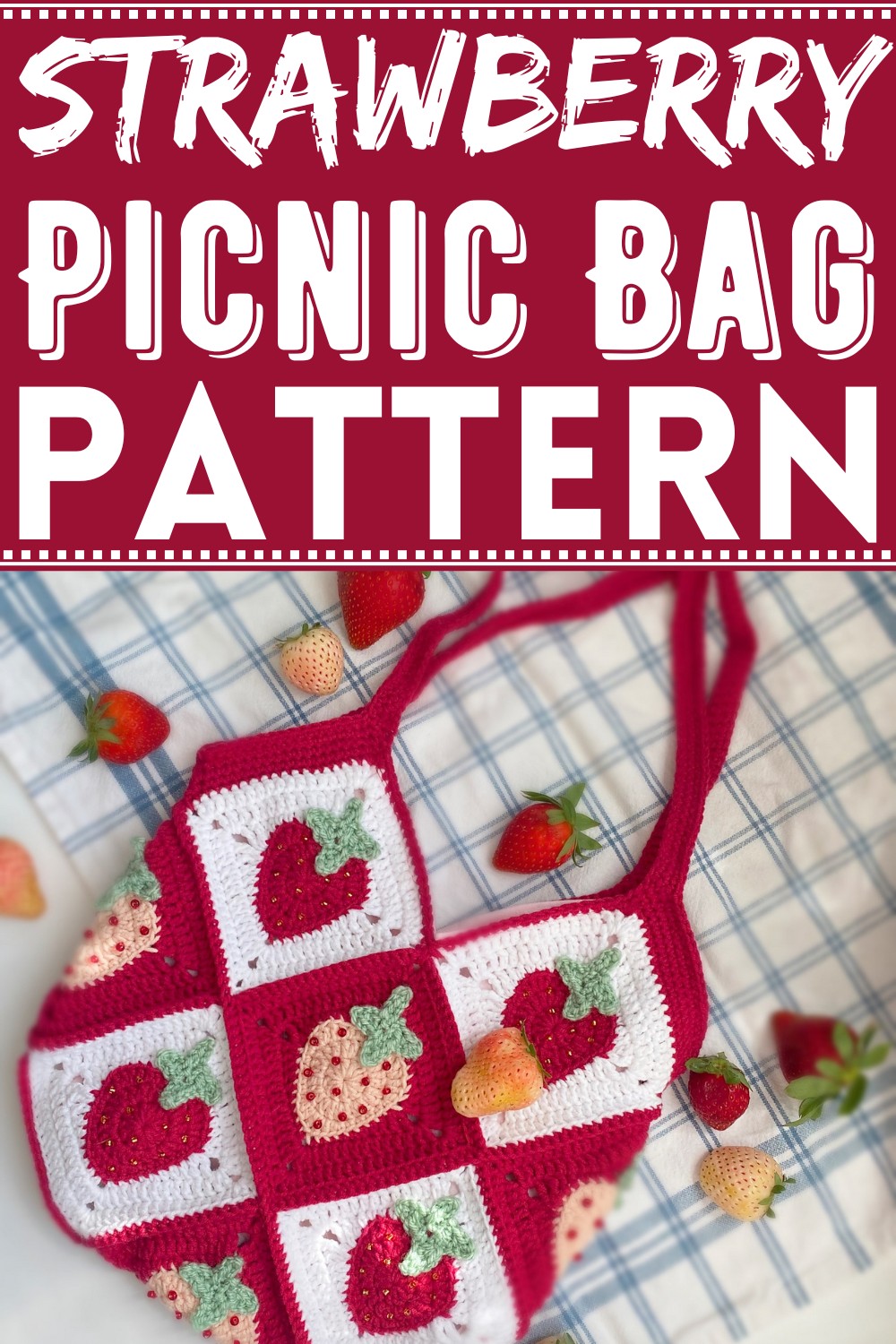Strawberry Picnic Bag