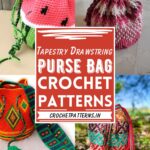 Tapestry Drawstring and Purse Bag