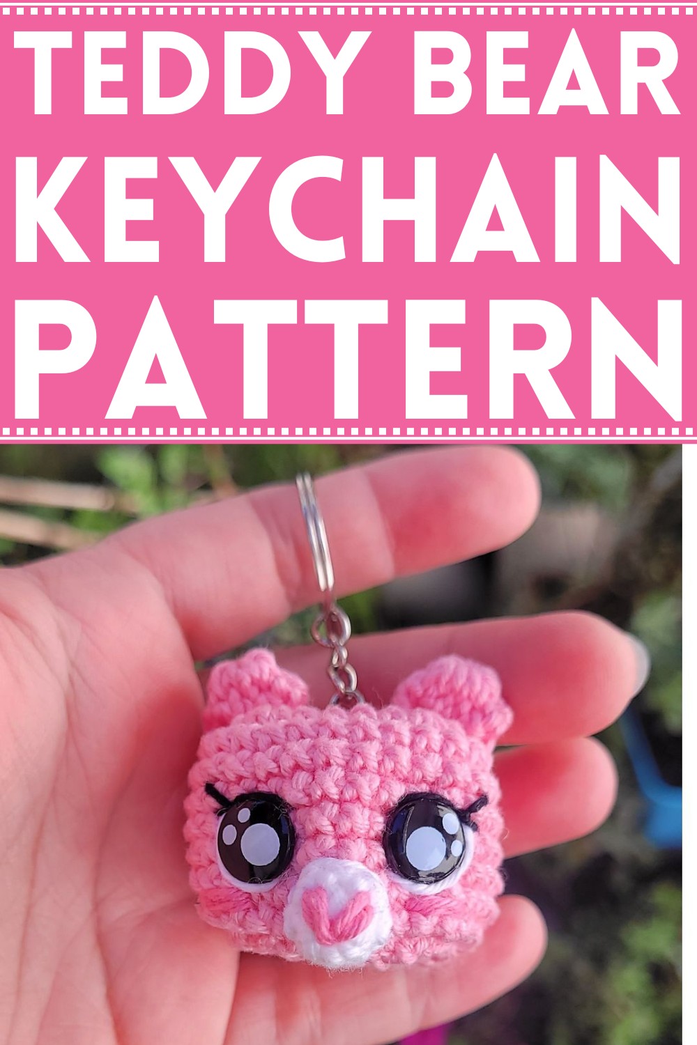 Teddy Bear Keychain Amigurumi