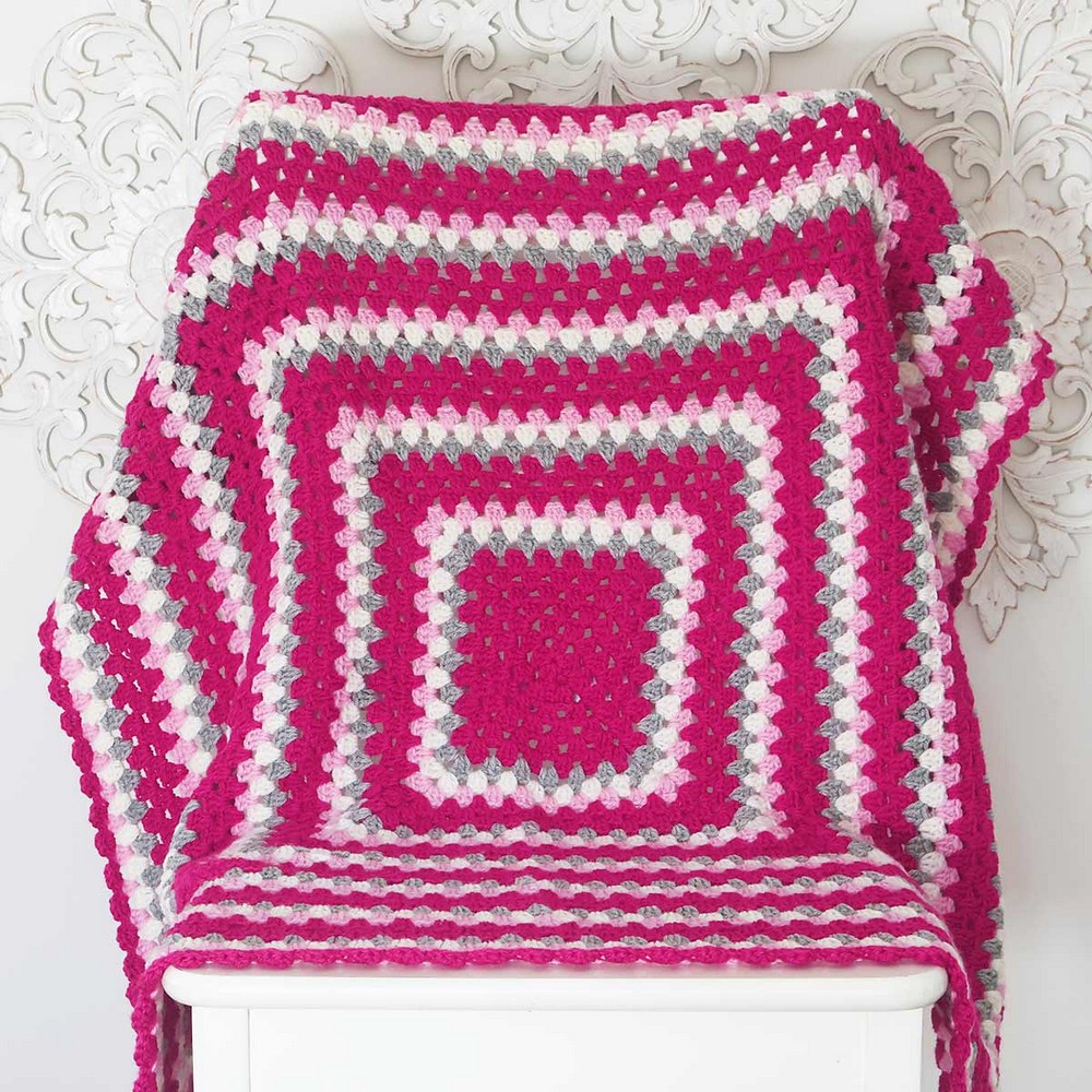 Granny Square Blanket Pattern 1