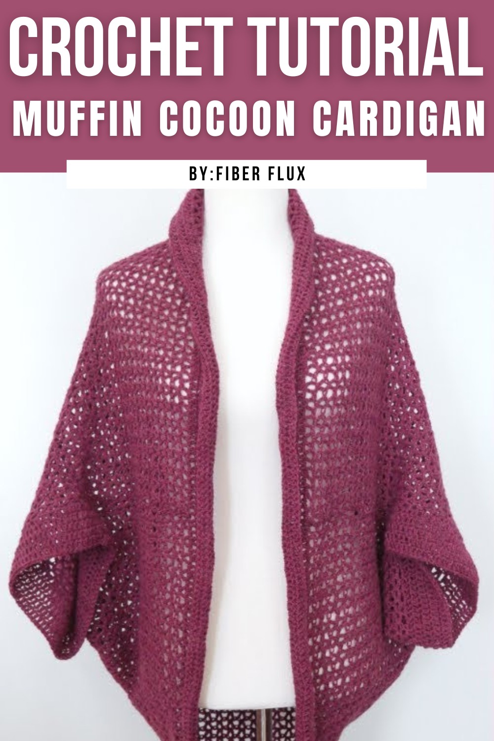 Cranberry Muffin Cocoon Cardigan