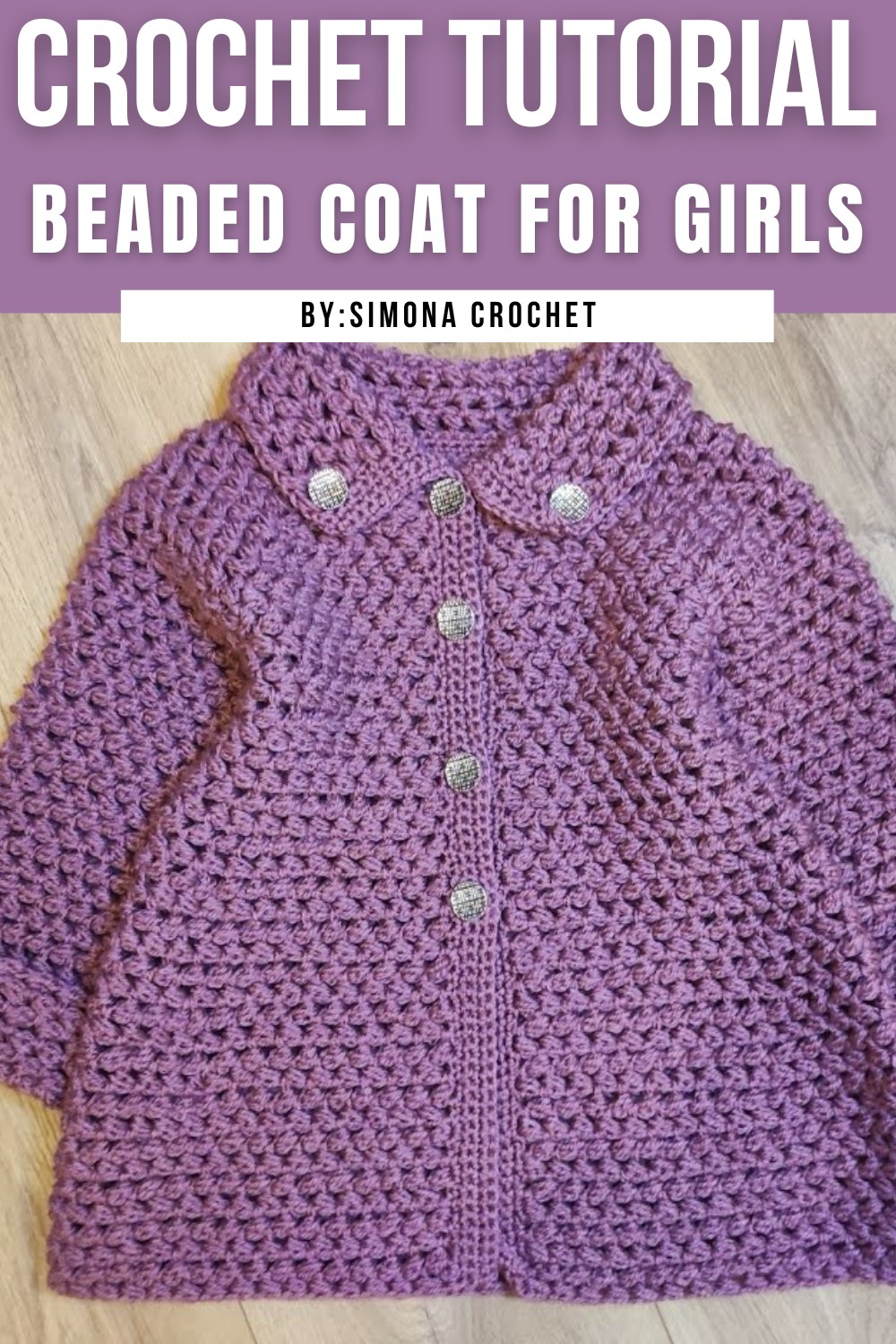 How To Crochet Beaded Coat For Girls