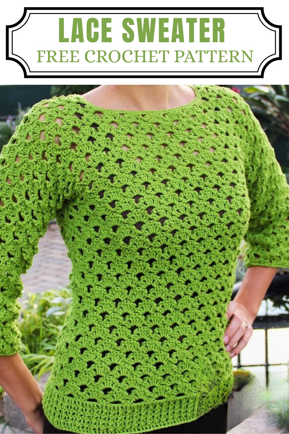 Lace Sweater Crochet Pattern