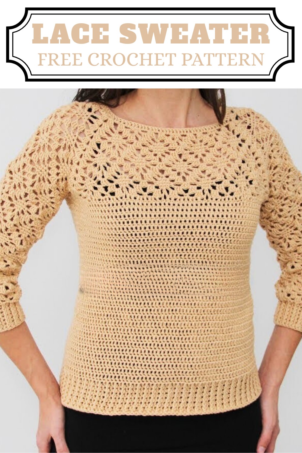Lace Sweater Crochet Pattern