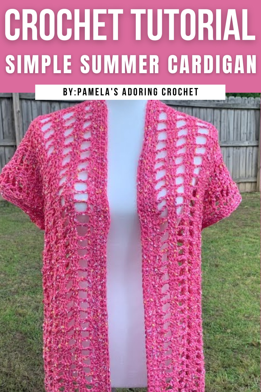 Simple Crochet Summer Cardigan