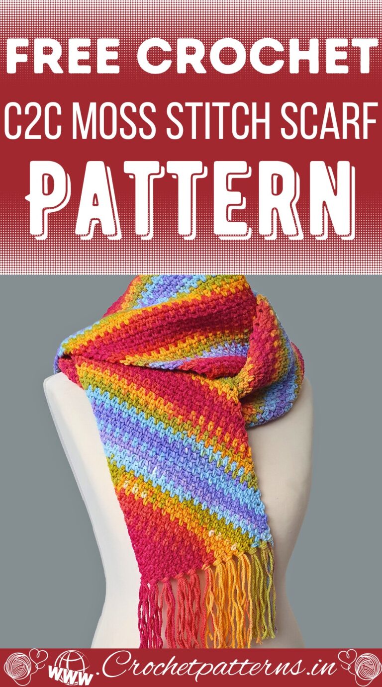 Adorable Crochet C2C Scarf Patterns In Different Colors