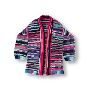 Crochet Vivid Stripes Cardigan Pattern
