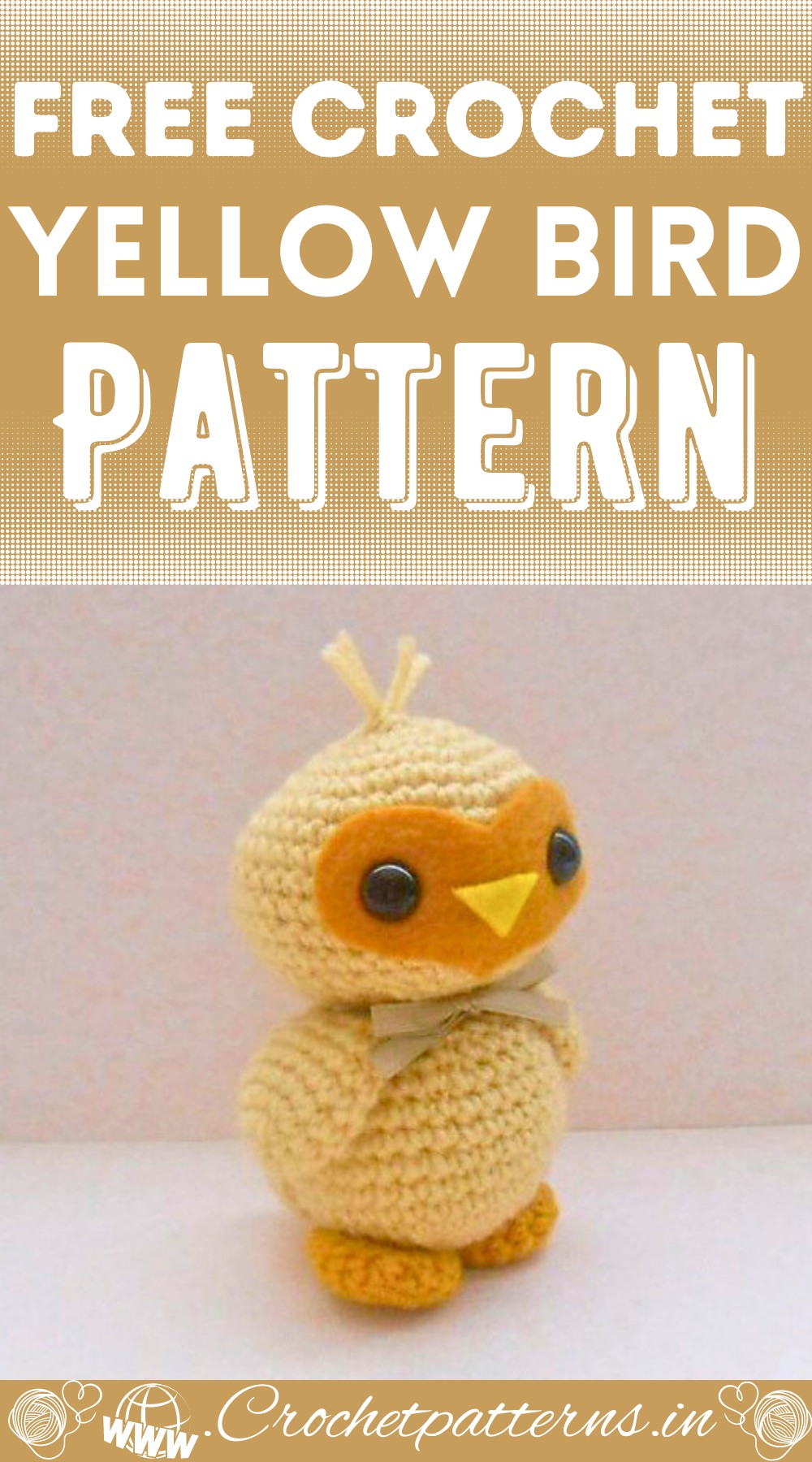 Crochet Yellow Bird Pattern