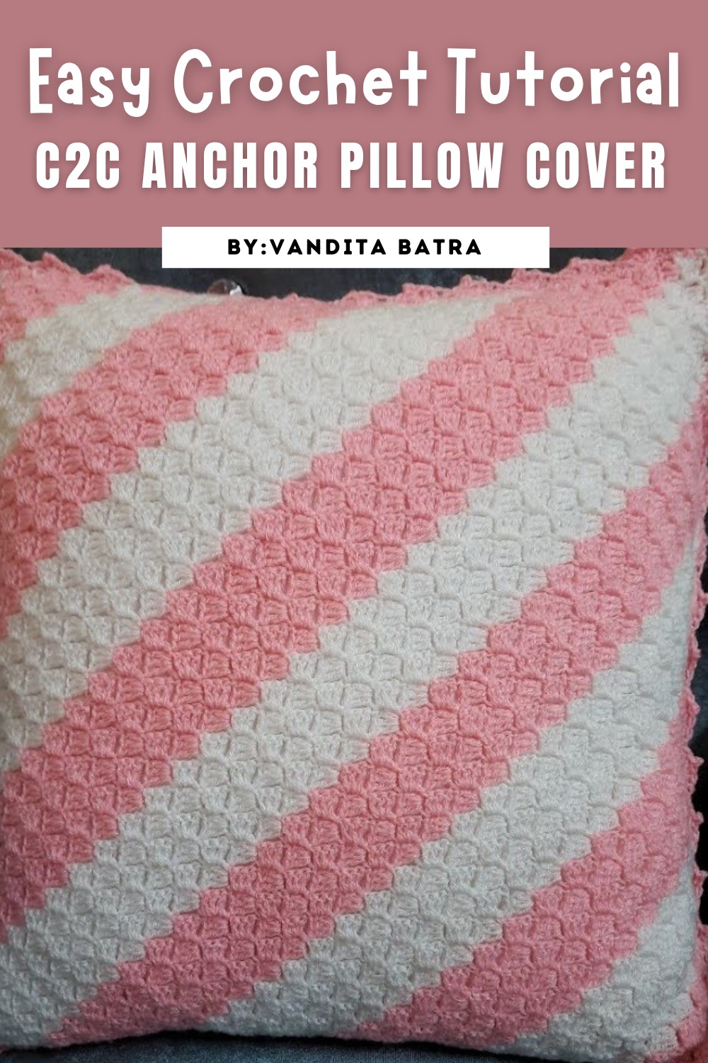C2c Crochet Cushion Cover