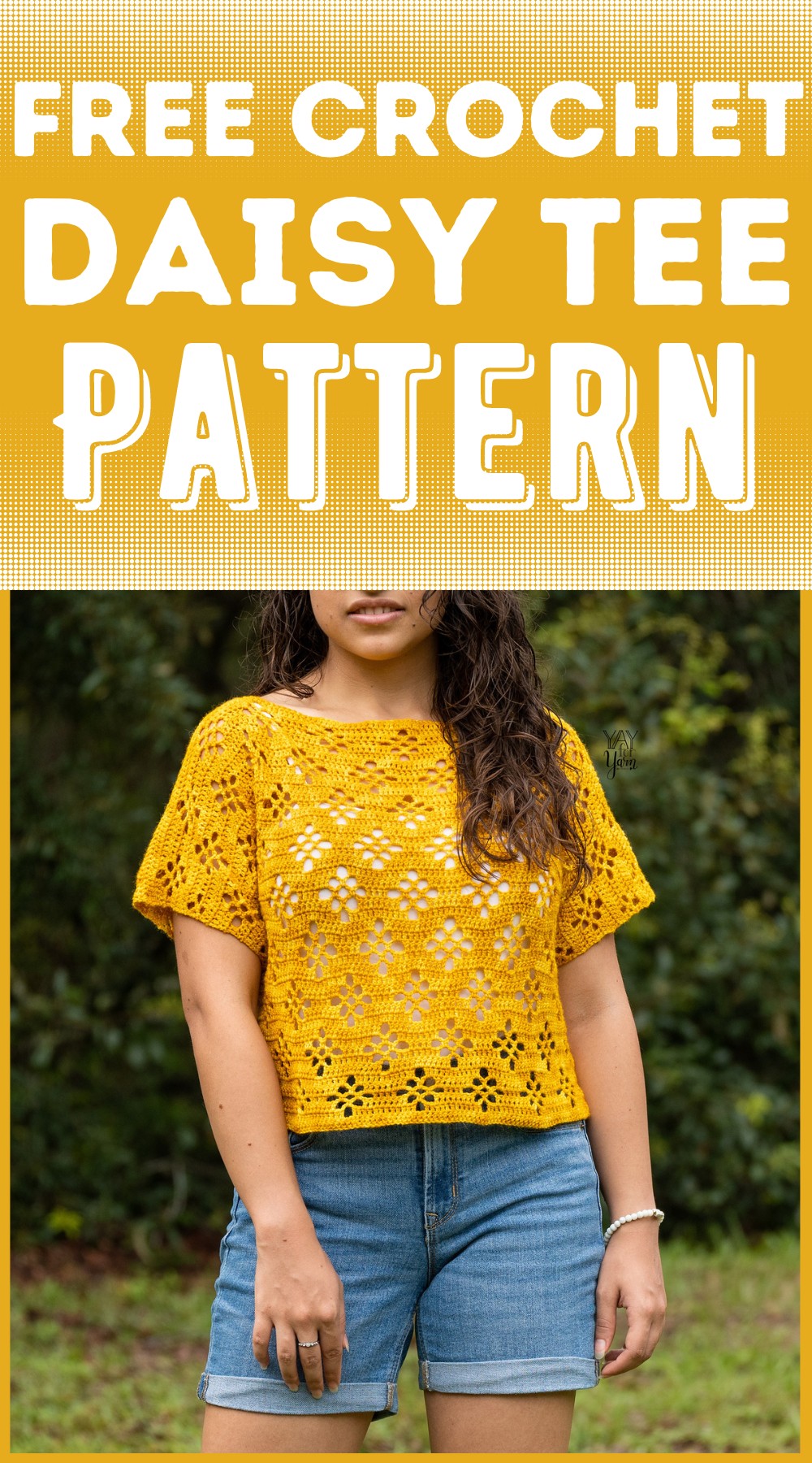 Crochet Daisy Tee Pattern