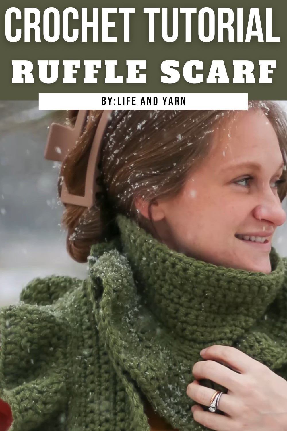 Crochet Ruffle Scarf