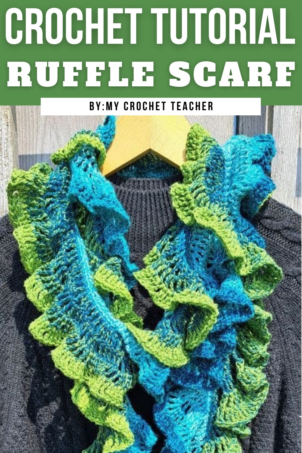 Crochet Ruffle Scarf