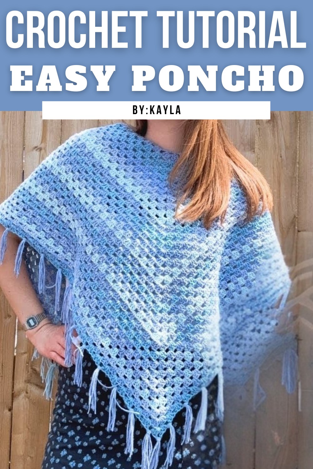 Easy Crochet Poncho Tutorial