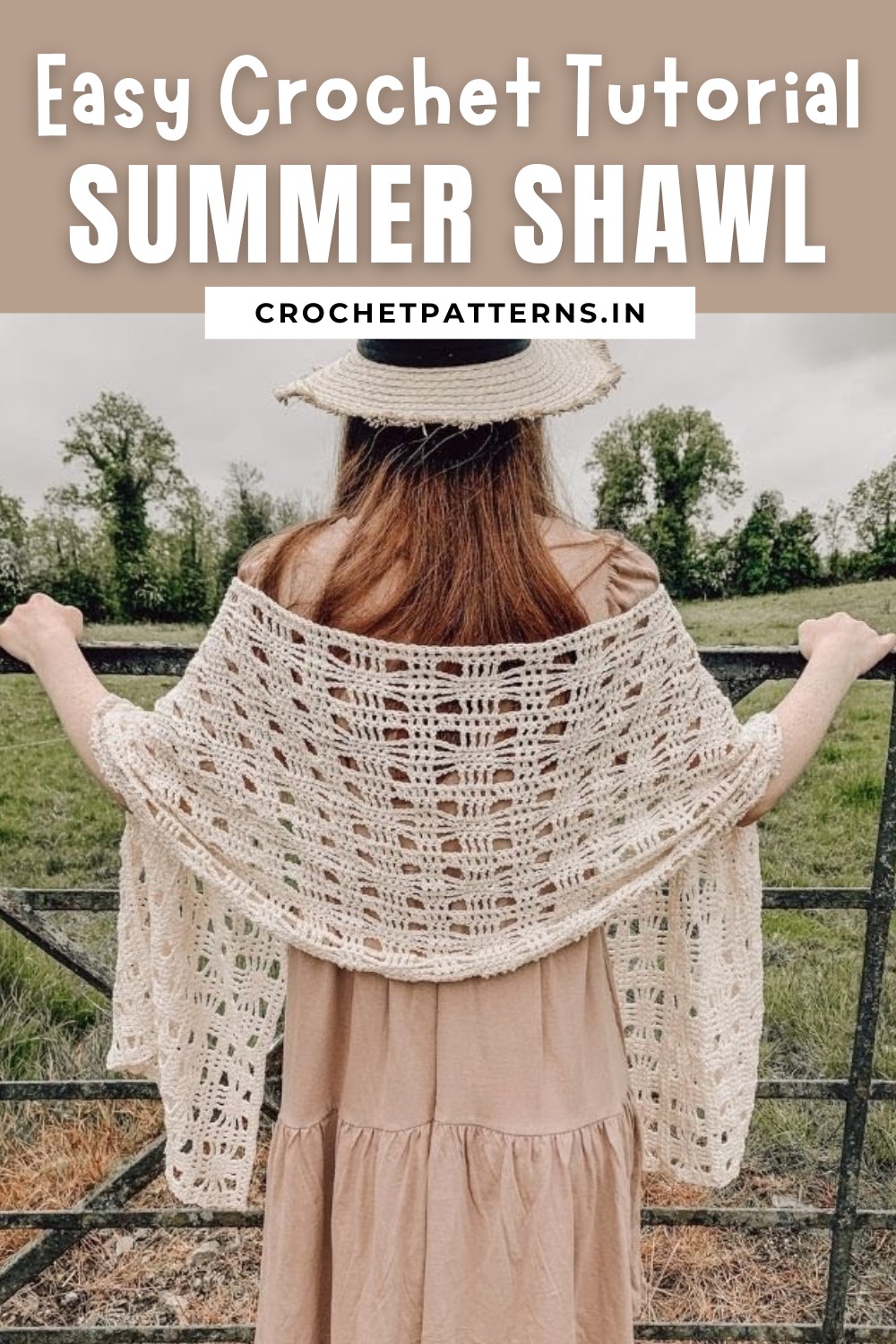 Easy Crochet Summer Shawl