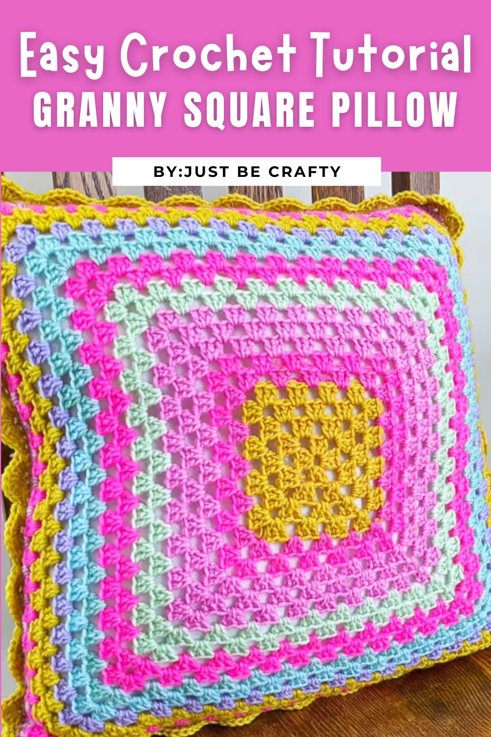 Granny Square Pillow Tutorial