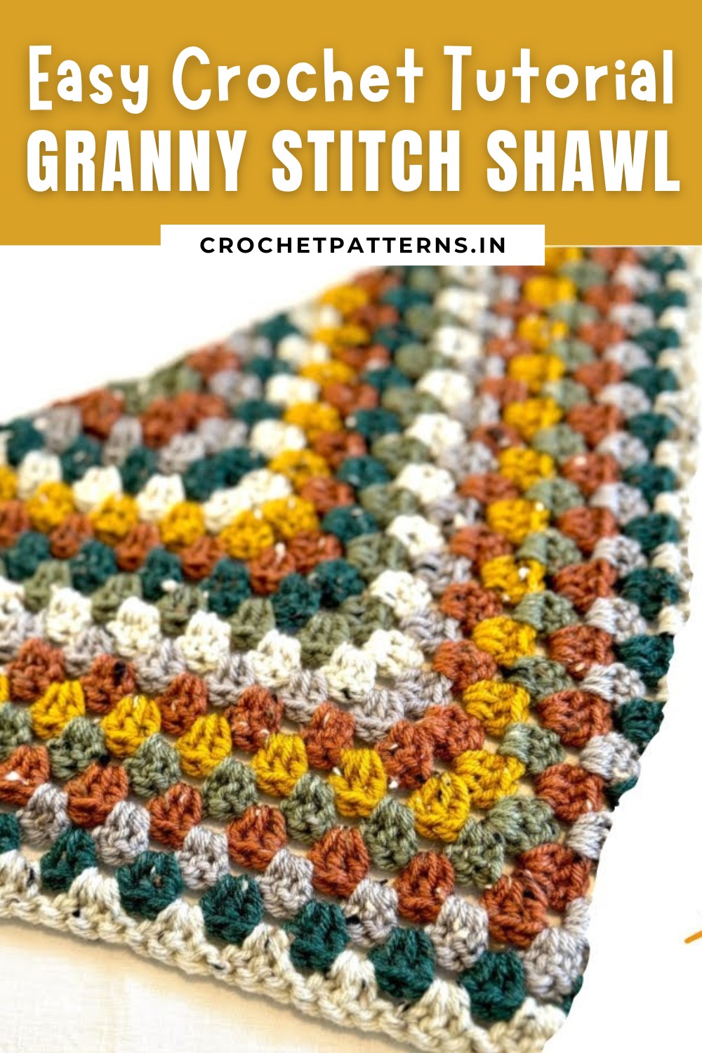 How to Crochet a Granny Stitch Shawl