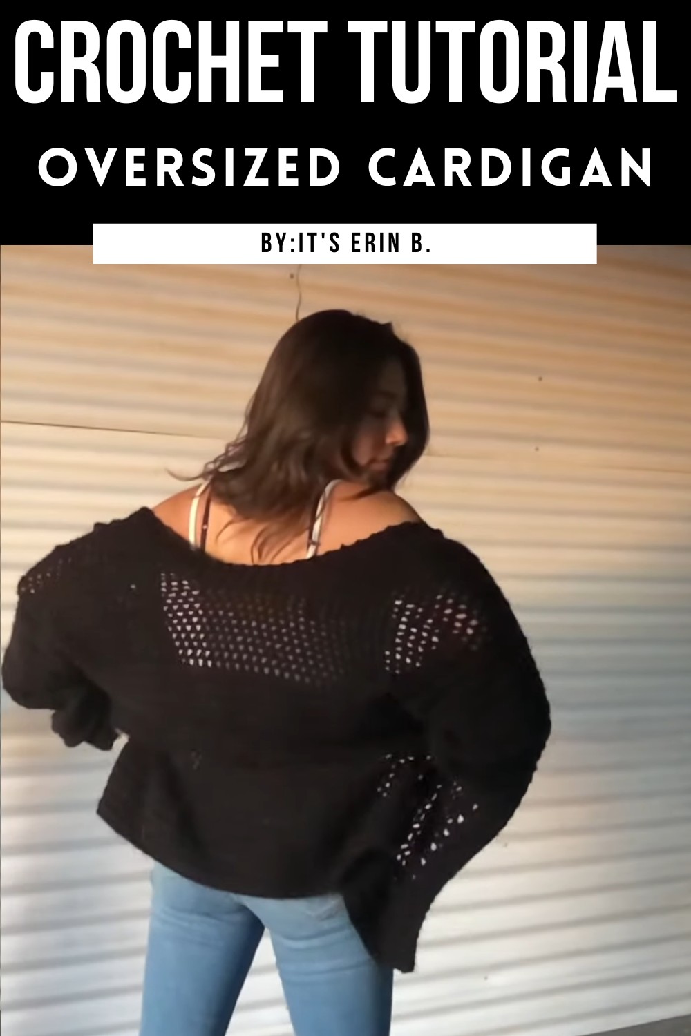 Oversized Crochet Cardigan