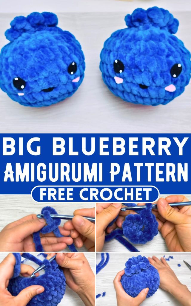 Shiny Crochet Big Blueberry Amigurumi Pattern