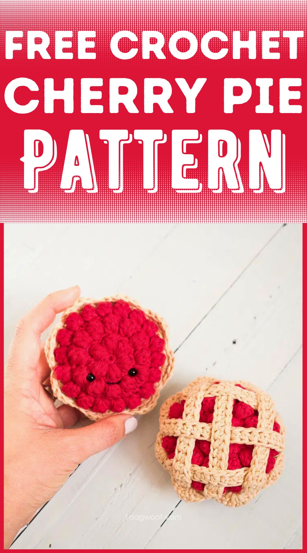 Crochet Cherry Pie Pattern