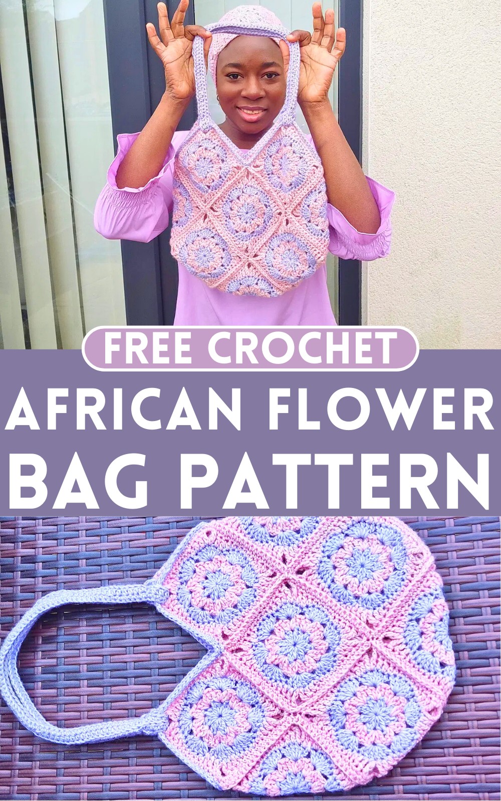 African Flower Bag