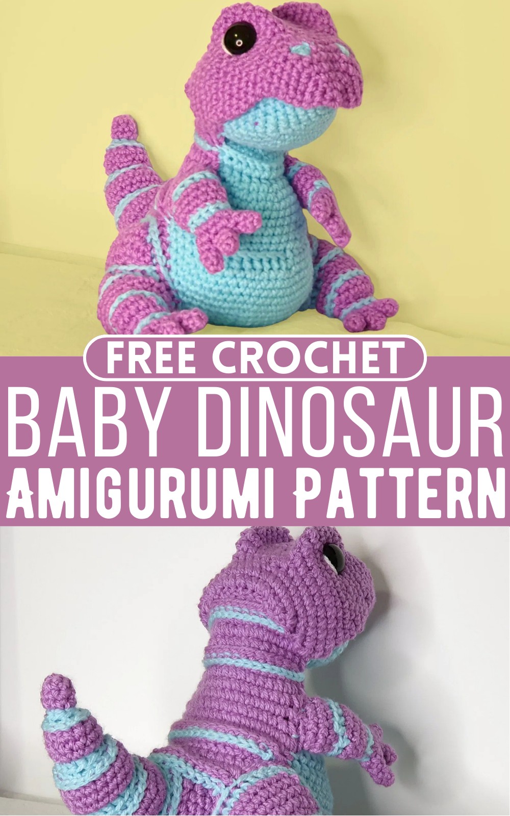 Crochet Baby Dinosaur Amigurumi Pattern