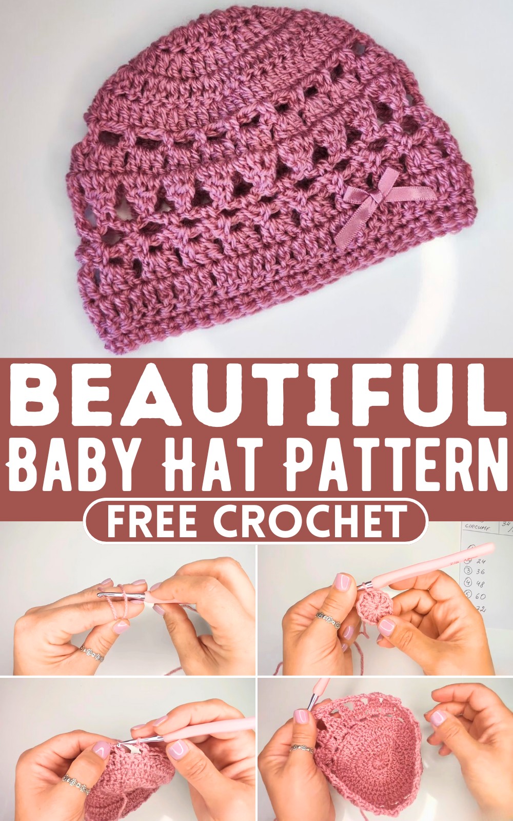 Crochet Beautiful Baby Hat Pattern