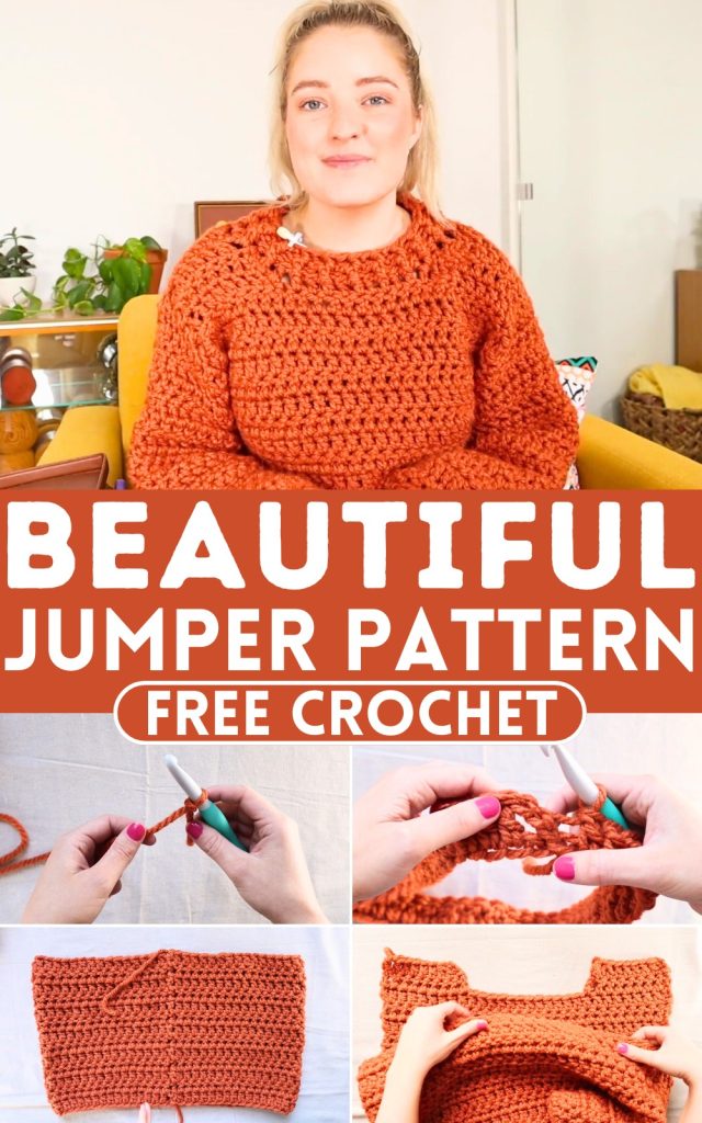 Beautiful & Cozy Crochet Jumper Pattern For Ladies