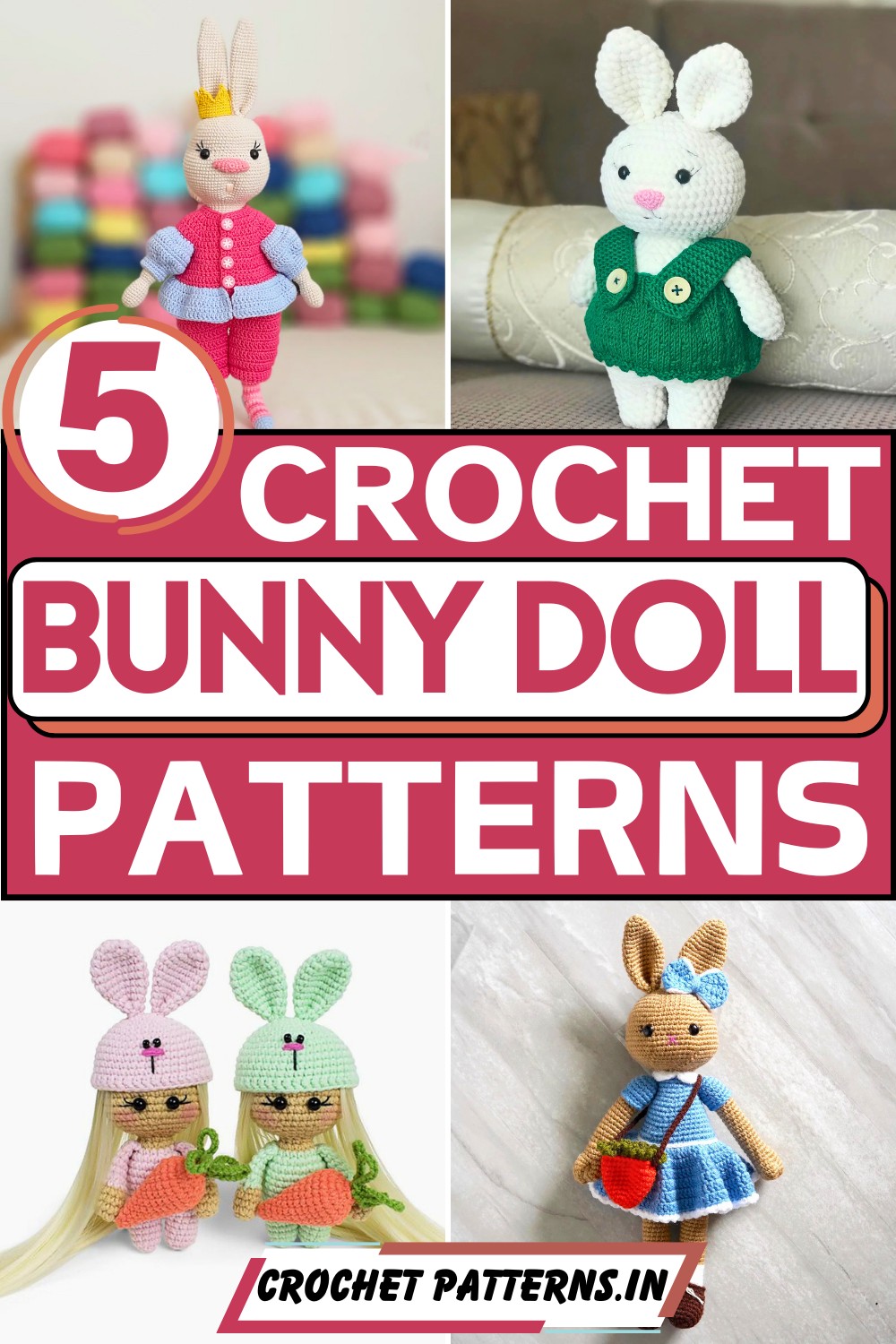 Crochet Bunny Doll Amigurumi Patterns