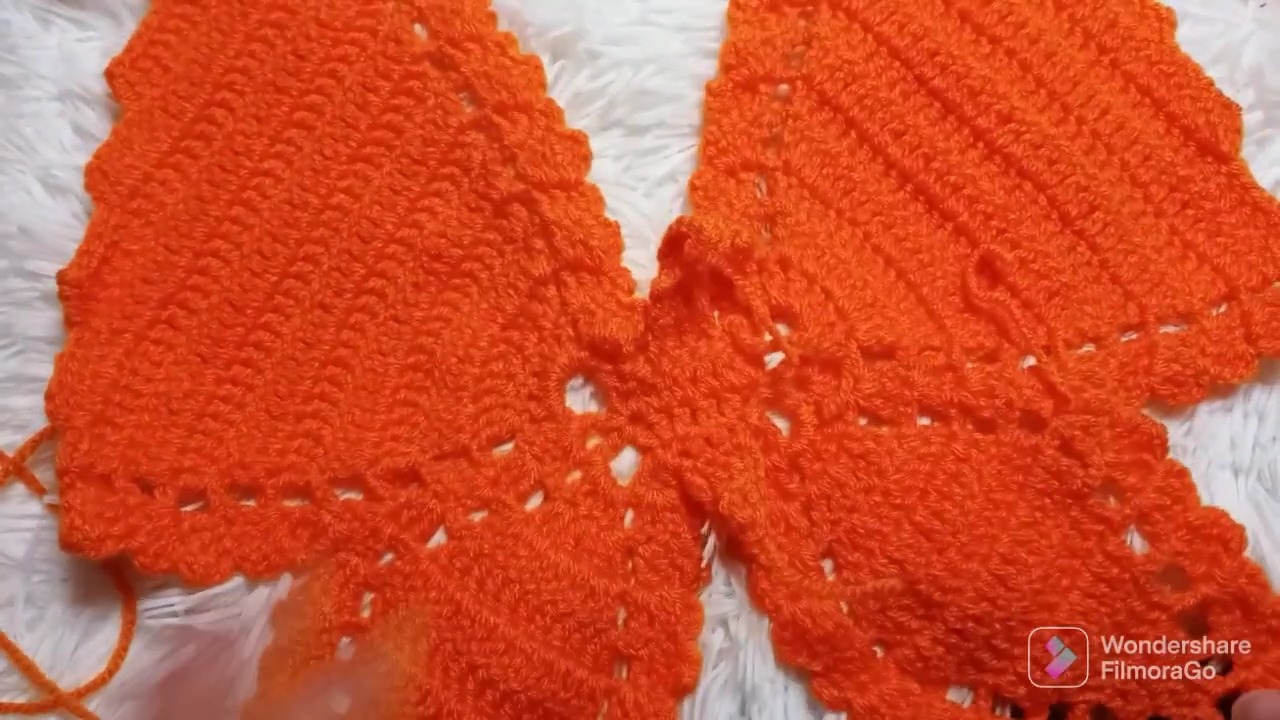 Crochet Butterfly Top step 3